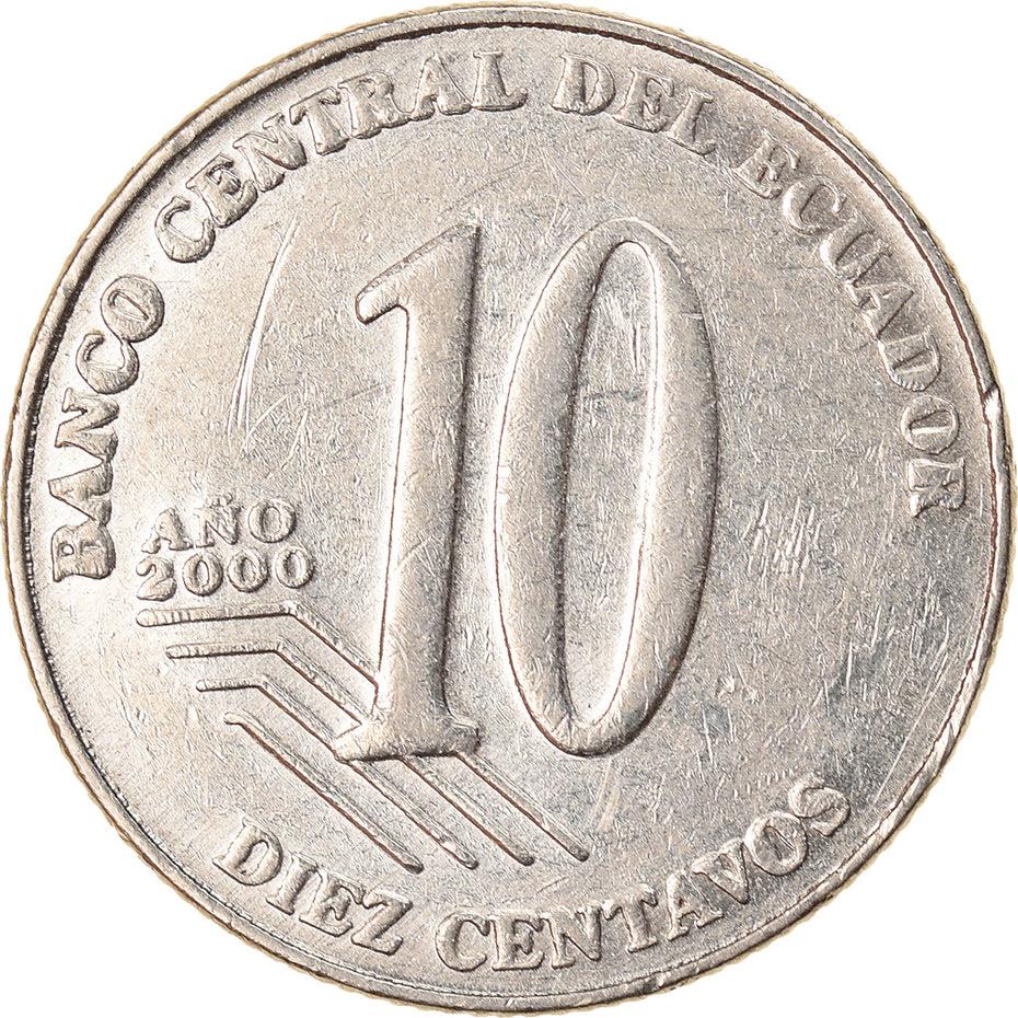 Ecuador | 10 Centavos Coin | Eugenio Espejo | Km:106 | 2000