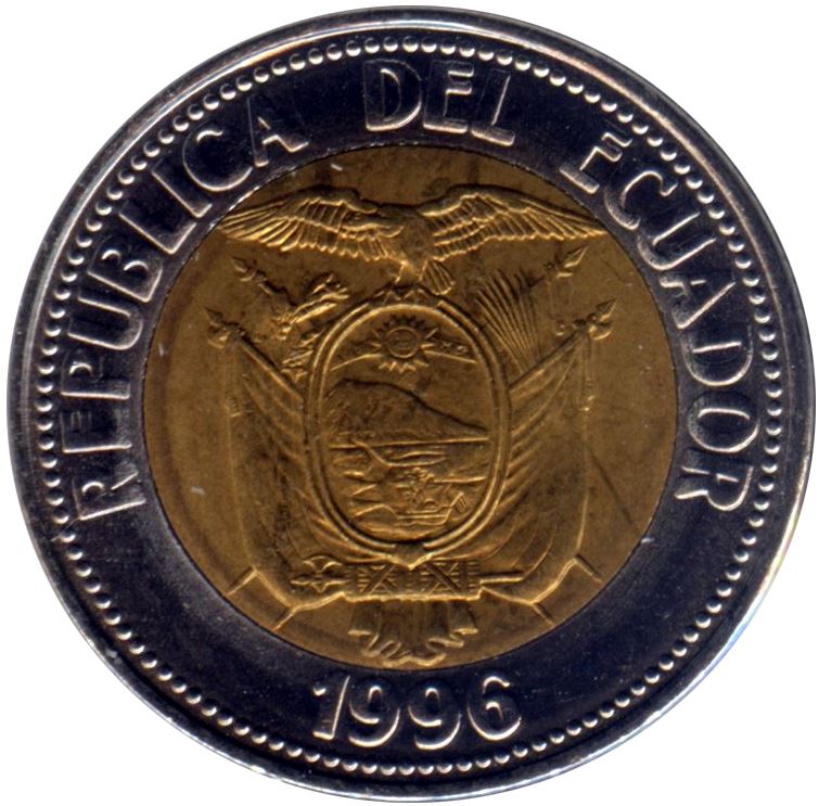 Ecuador | 1000 Sucres Coin | Eugenio Espejo | Km:99 | 1996