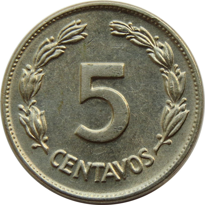 Ecuador 5 Centavos Coin | KM75b | 1946