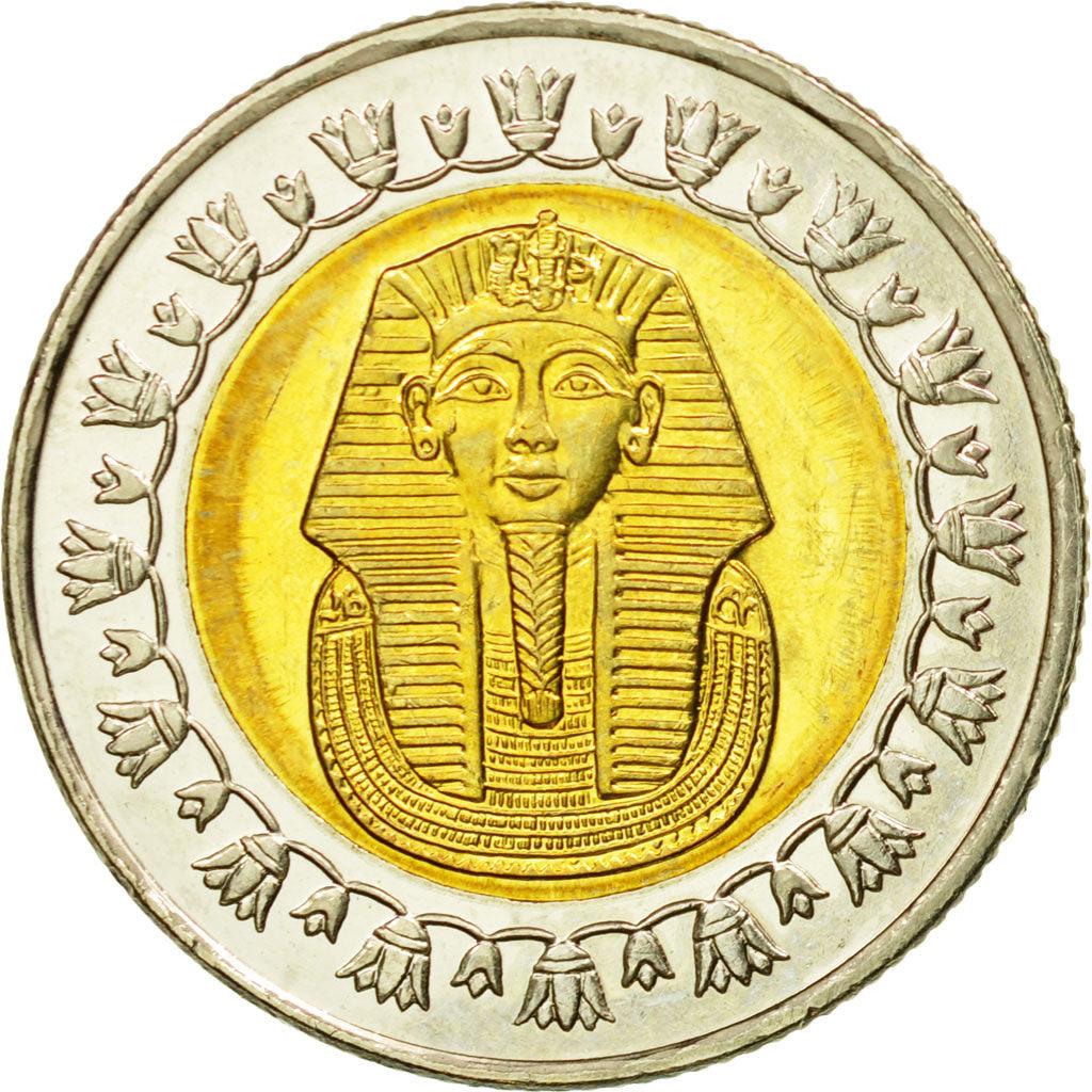 Egypt | 1 Pound non-magnetic Coin | Tutankhamuns mask | KM940 | 2005