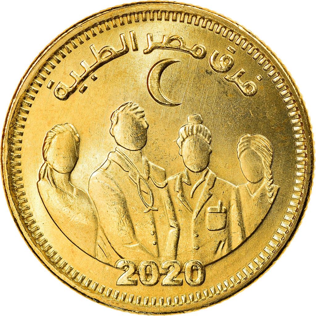 Egypt 50 Qirsh / Piastres Coin Egypt medical teams | 2021