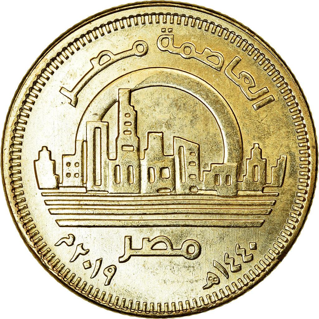 Egypt | 50 Qirsh / Piastres Coin | New Capital Egypt - Vedian | Km:1033 | 2019