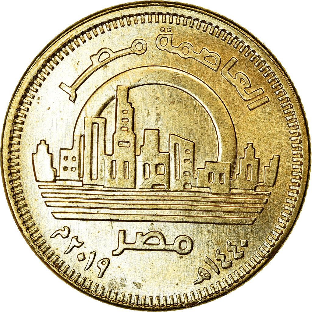 Egypt | 50 Qirsh / Piastres Coin | New Capital Egypt - Vedian | Km:1033 | 2019