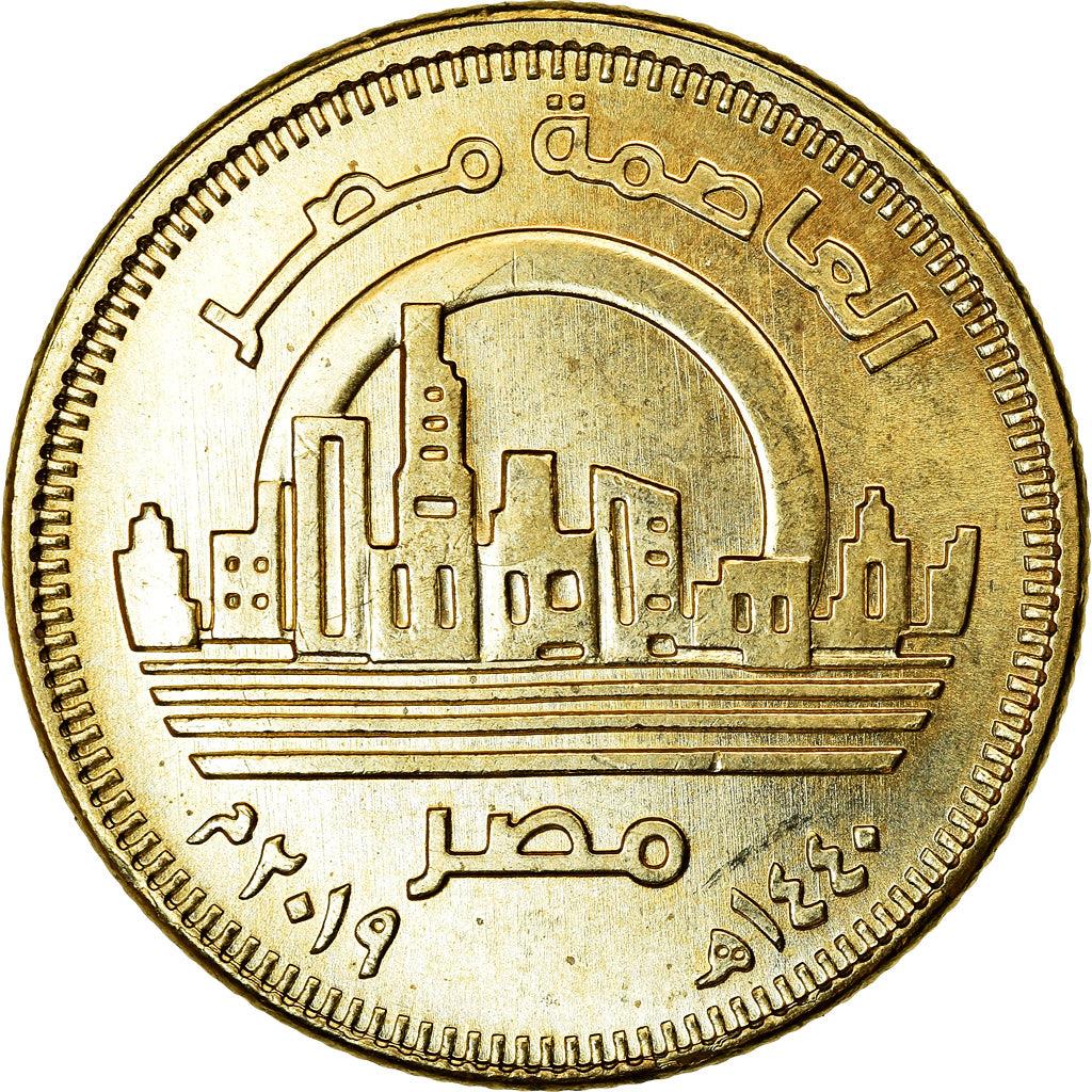 Egypt | 50 Qirsh / Piastres Coin | New Capital Egypt - Vedian | Km:1033 | 2019