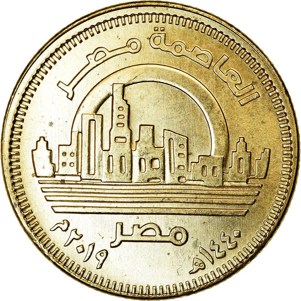 Egypt | 50 Qirsh / Piastres Coin | New Capital Egypt - Vedian | Km:1033 | 2019