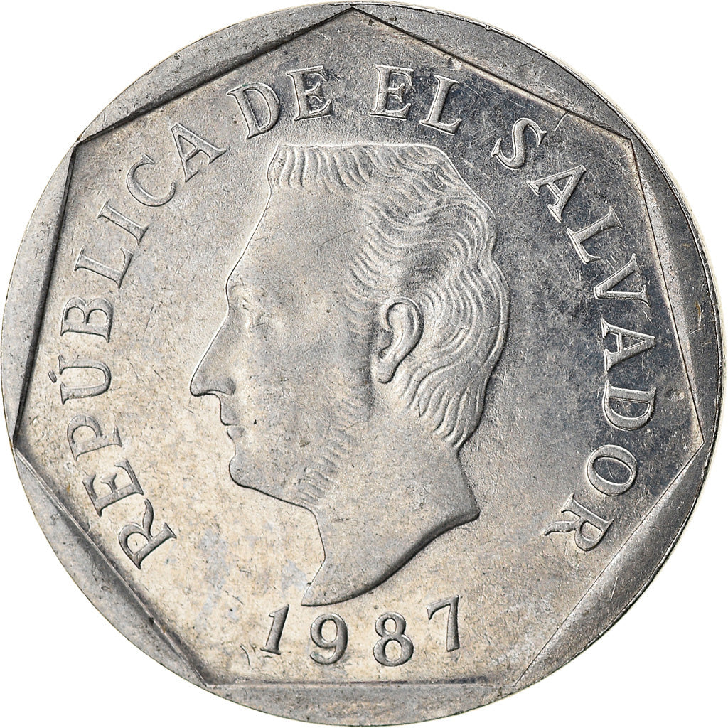 El Salvador Coin Salvadoran 10 Centavos | President Francisco Morazan | KM155 | 1987 - 1999