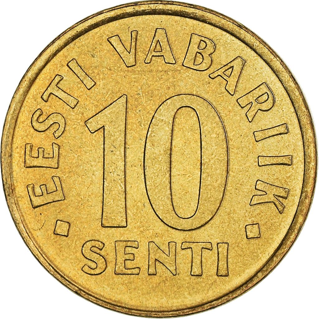 Estonia Coin Estonian 10 Senti | Lions | KM22 | 1991 - 2008