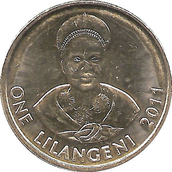 Eswatini | 1 Lilangeni Coin | King Mswati III | Native Woman | KM60 | 2009 - 2011