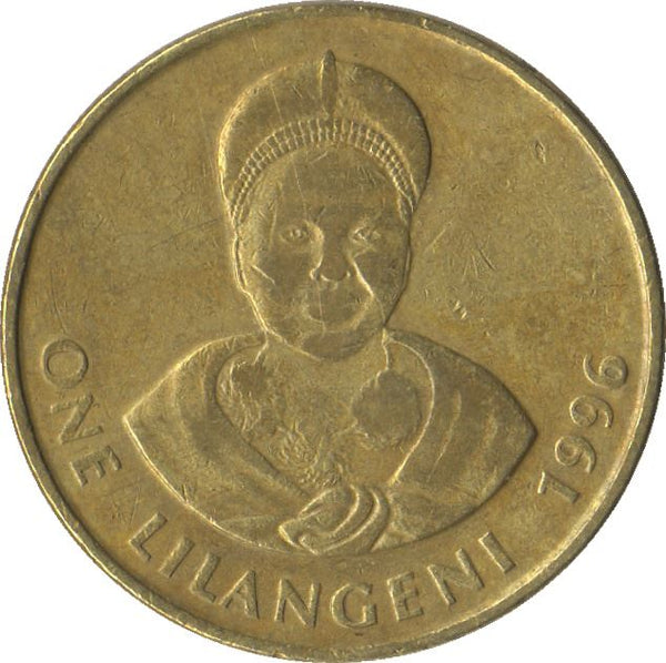 Eswatini 1 Lilangeni Coin | King Mswati III | Ntfombi of Eswatini | KM45 | 1995 - 2009