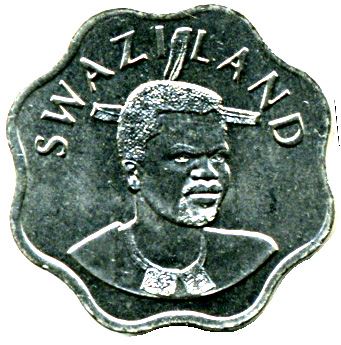 Eswatini 10 Cents Coin | King Mswati III | Sugar Cane | KM49 | 1995 - 2009