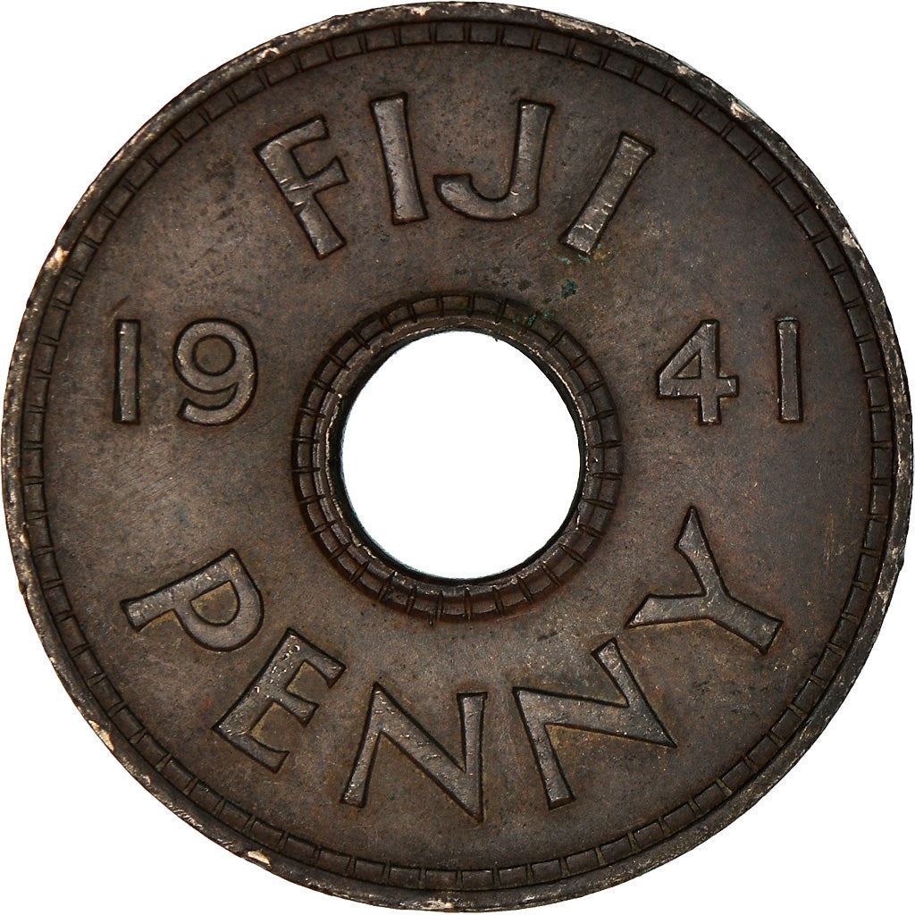 Fiji | 1 Penny Coin | George VI | KM7 | 1937 - 1945