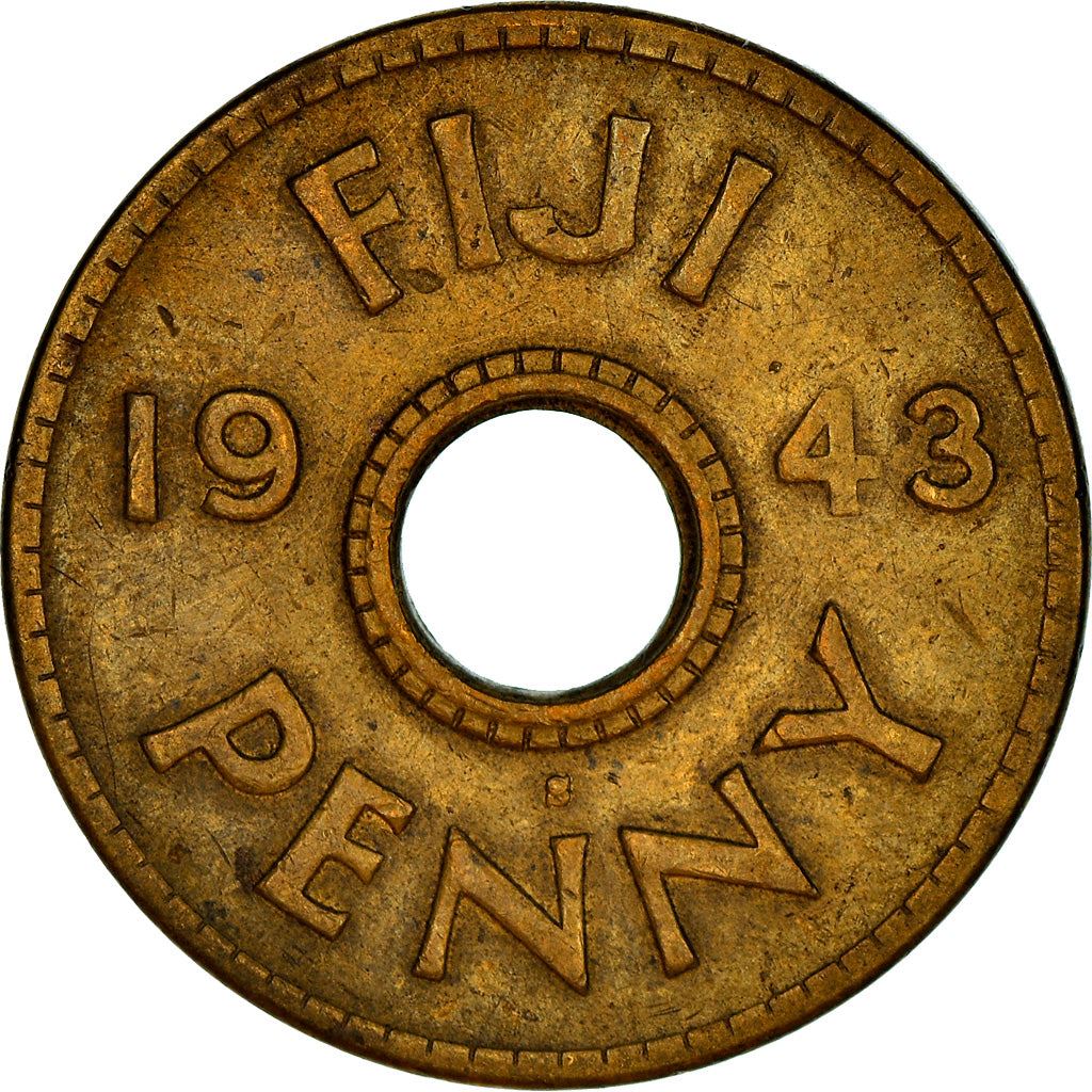 Fiji | 1 Penny Coin | George VI | KM7a | 1942 - 1943