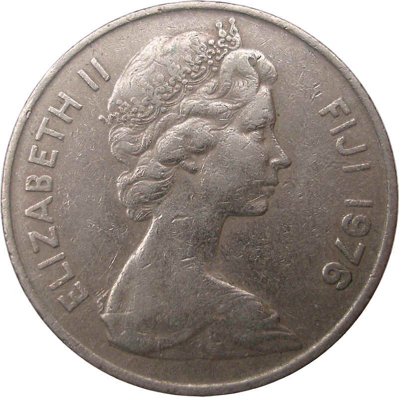 Fiji | 10 Cents Coin | Elizabeth II | Ula Tava Tava | KM30 | 1969 - 1985