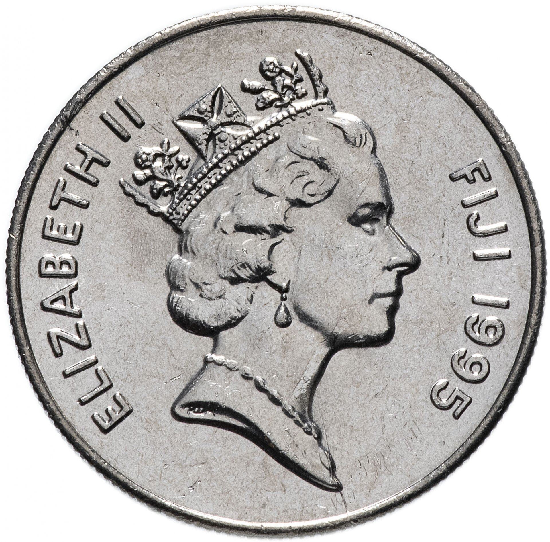 Fiji | 10 Cents Coin | Throwing club | Km:52A | 1990 - 2006