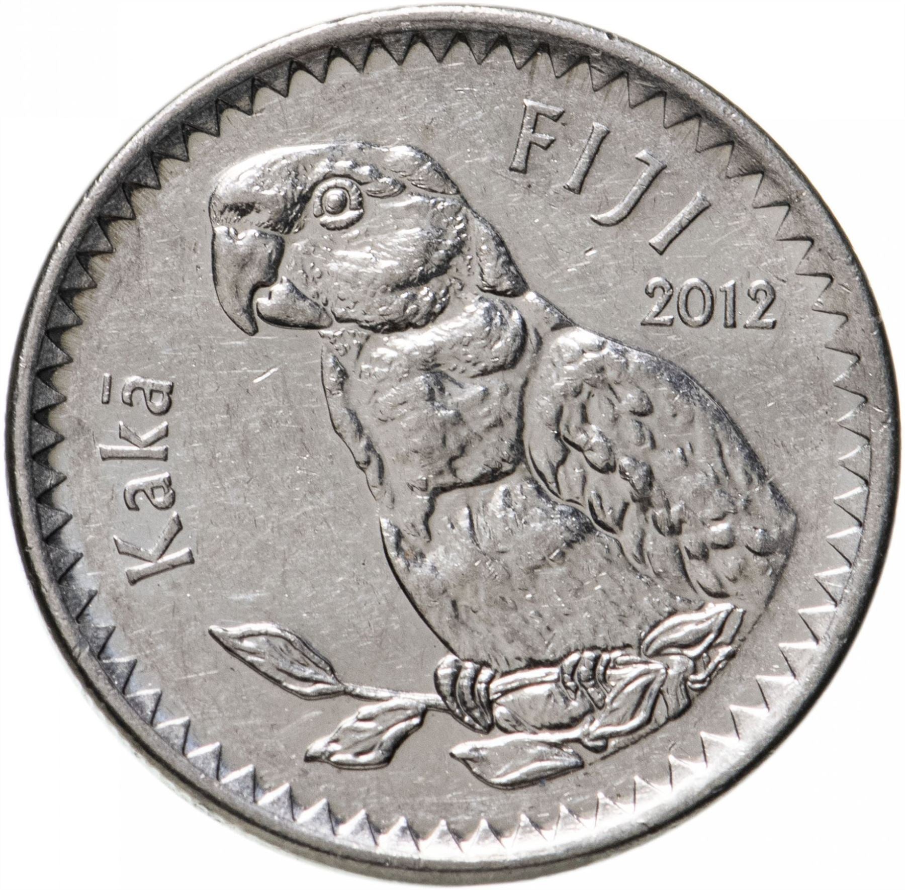 Fiji | 20 Cents Coin | Parrot | Km:334 | 2012 - 2014