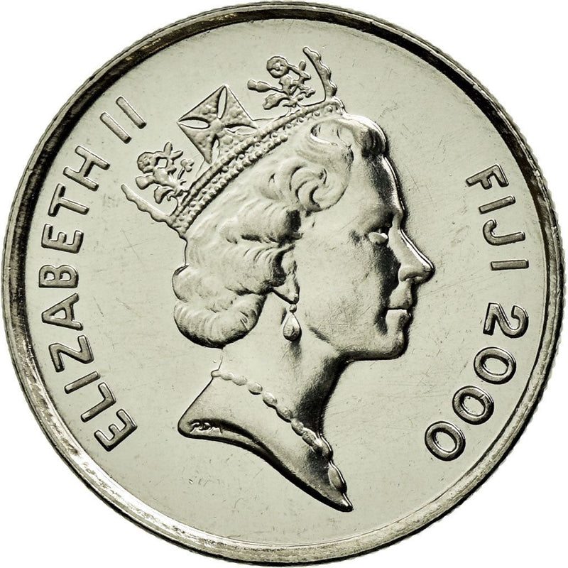 Fiji | 5 Cents Coin | Elizabeth II | Drum | KM51a | 1990 - 2006
