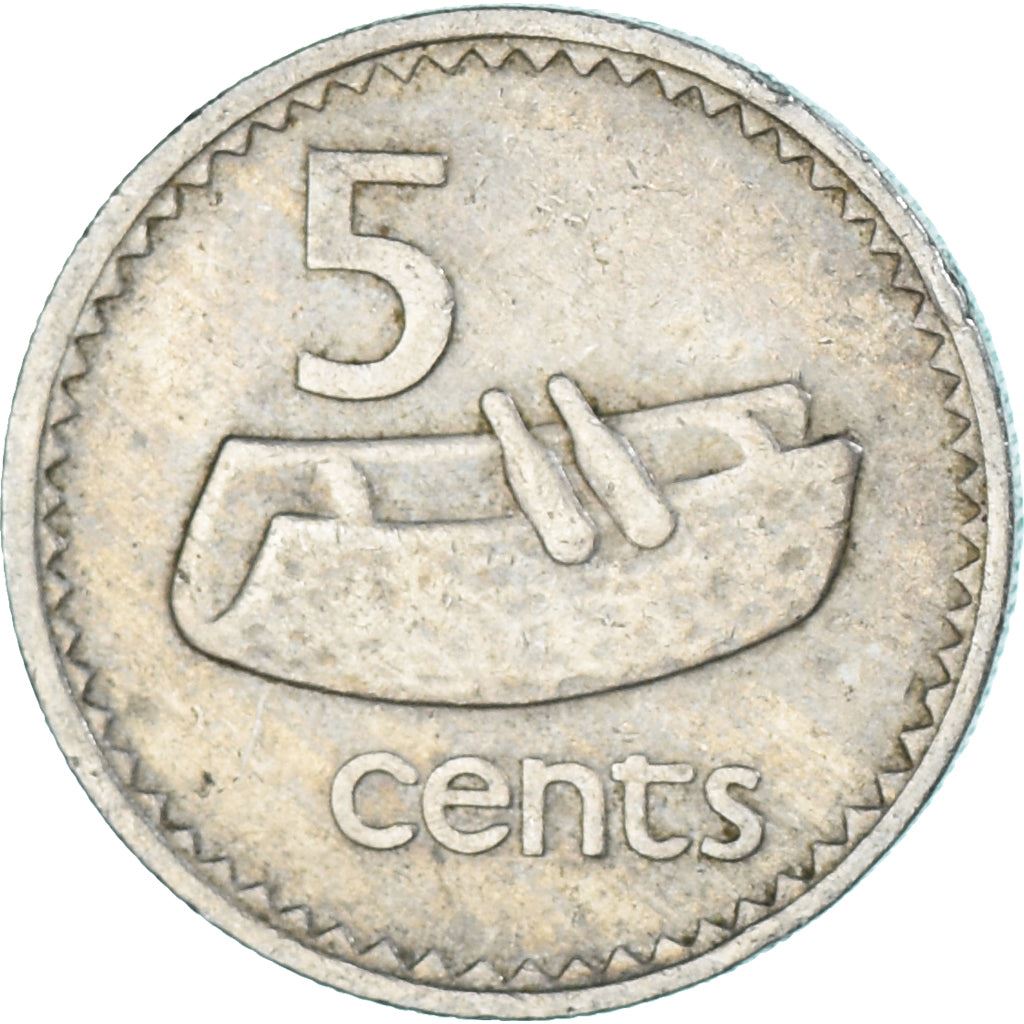 Fiji | 5 Cents Coin | Fijian drum | Km:29 | 1969 - 1984