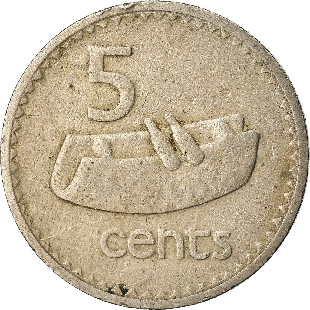 Fiji | 5 Cents Coin | Fijian drum | Km:29 | 1969 - 1984