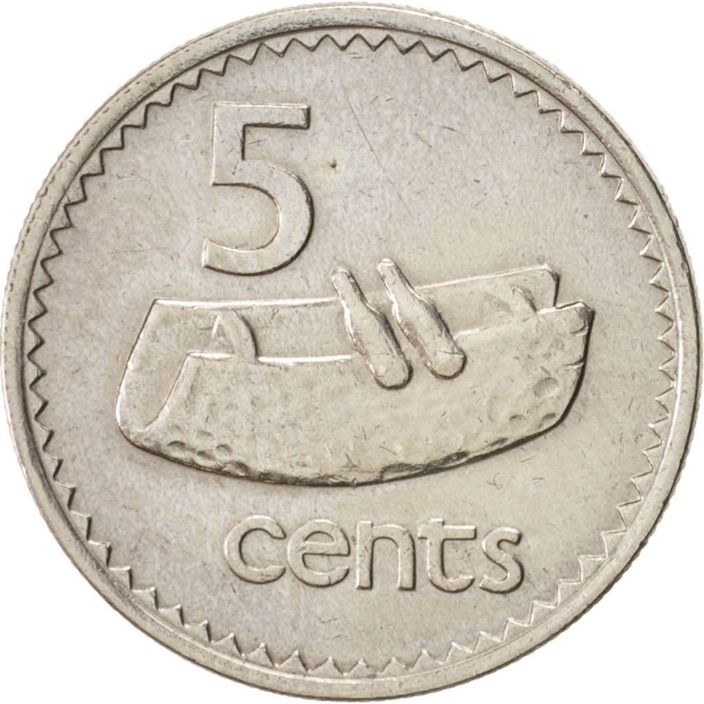 Fiji | 5 Cents Coin | Fijian drum | Km:29 | 1969 - 1984