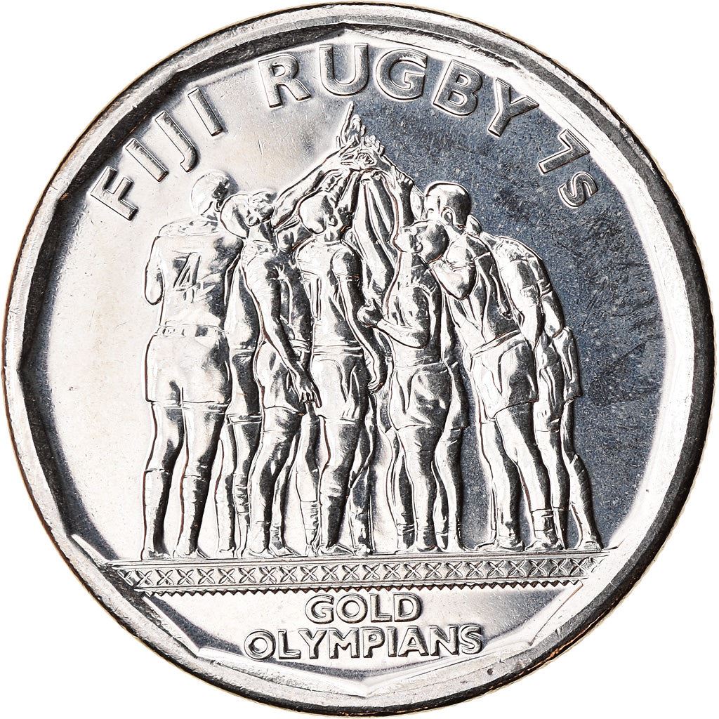 Fiji | 50 Cents Coin | Fijian rugby | Km:528 | 2017