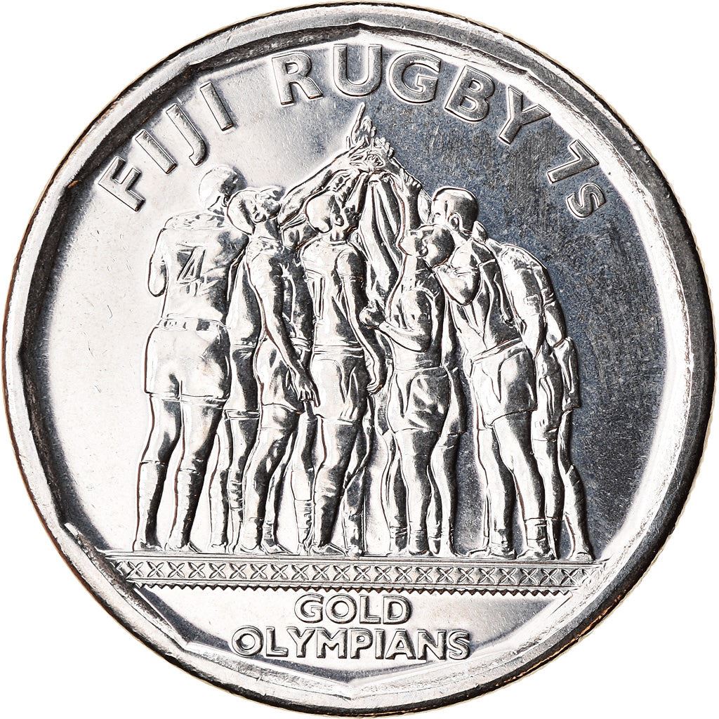 Fiji | 50 Cents Coin | Fijian rugby | Km:528 | 2017