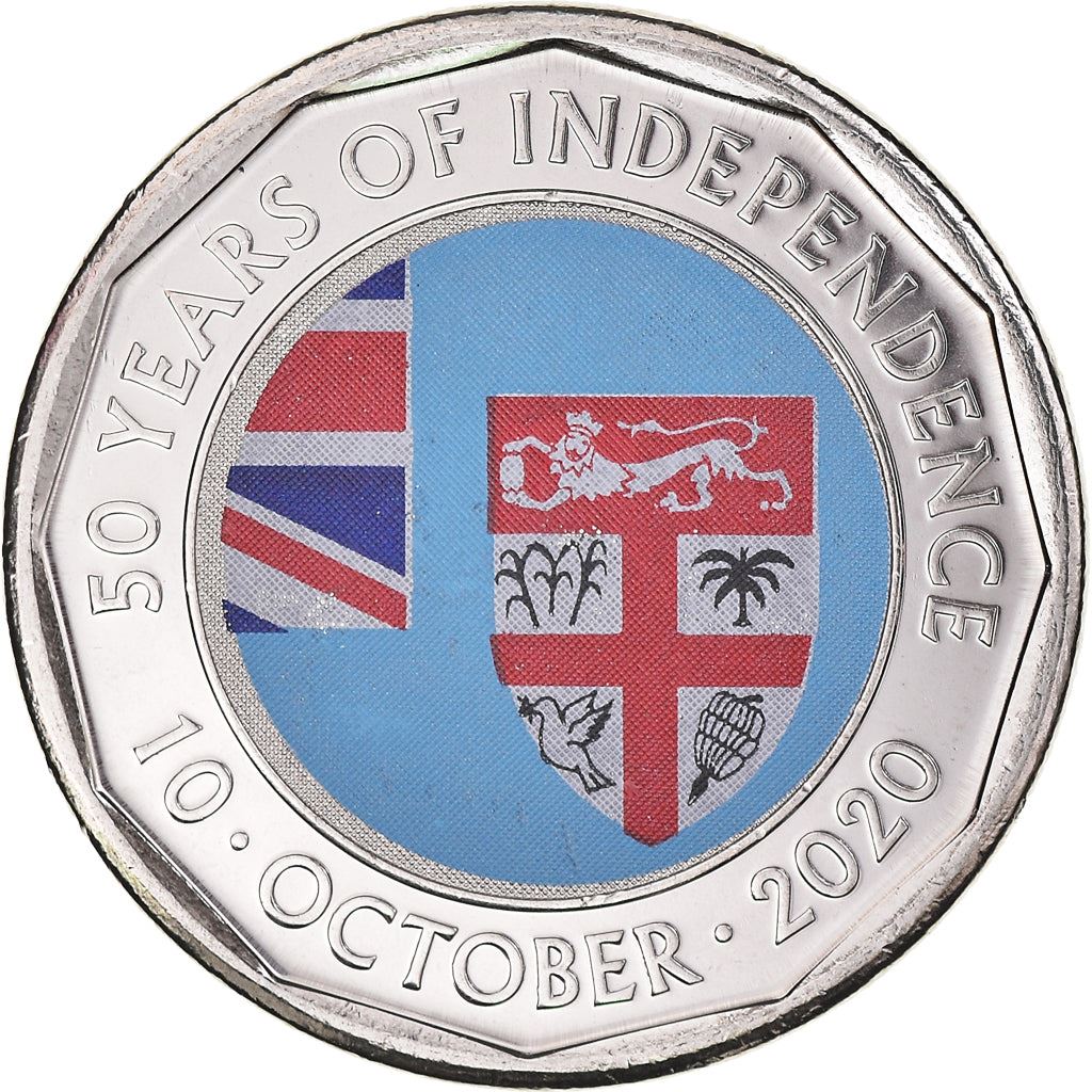 Fiji | 50 Cents Coin | Independence | KM:839 | 2020