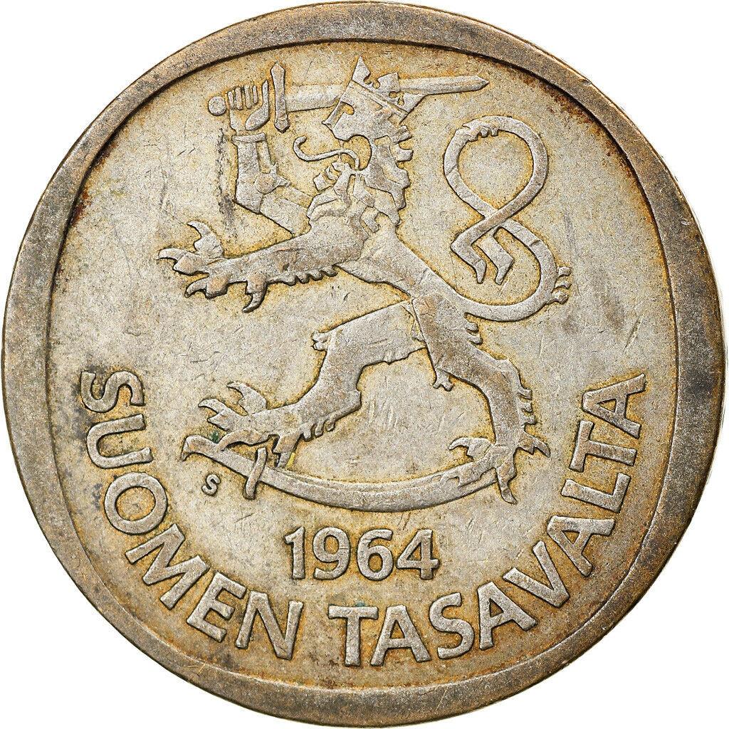 Finland 1 Markka Coin | Silver | Suomi | Heraldic Lion | 1964 - 1968