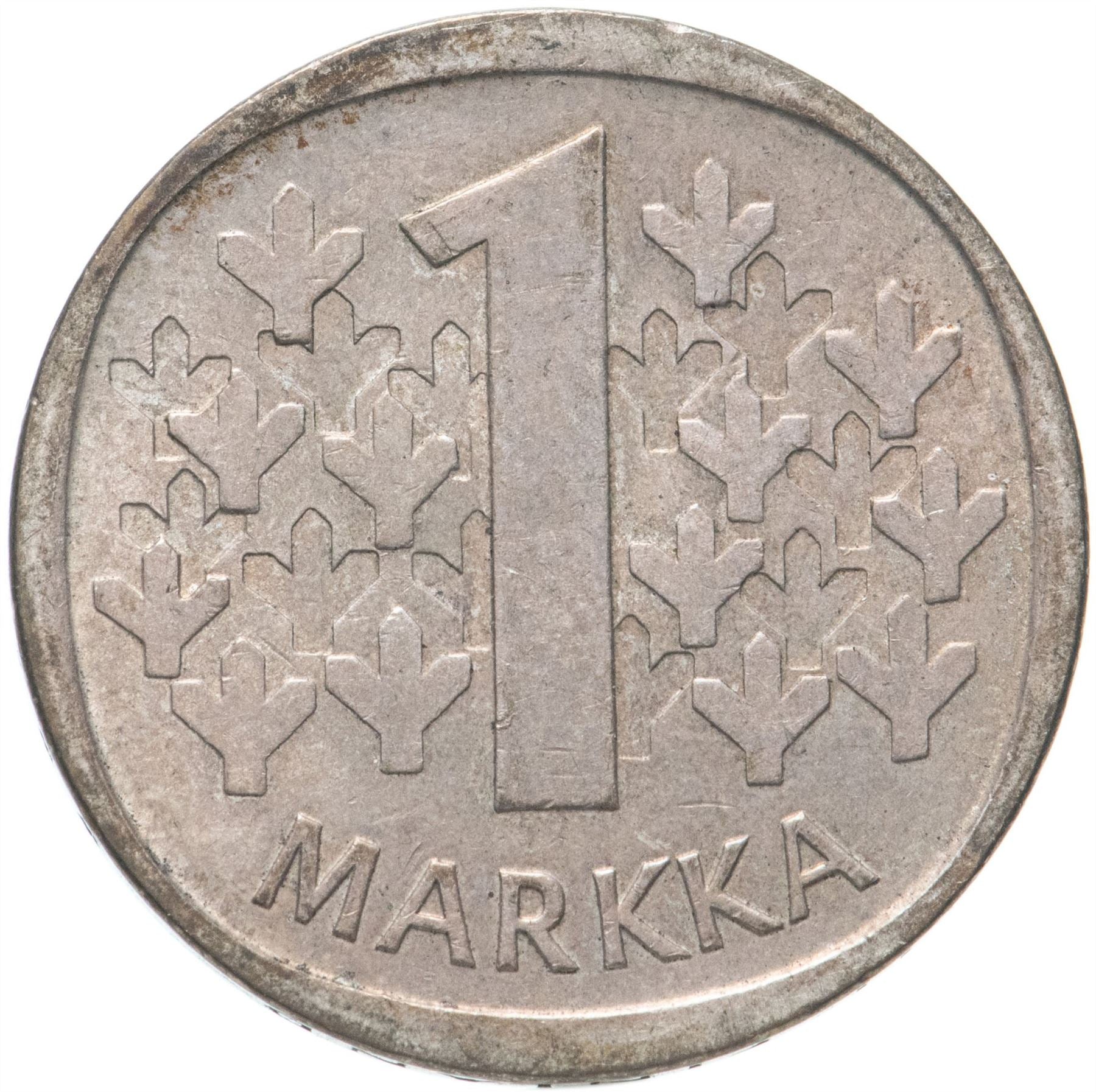 Finland 1 Markka Coin | Silver | Suomi | Heraldic Lion | 1964 - 1968