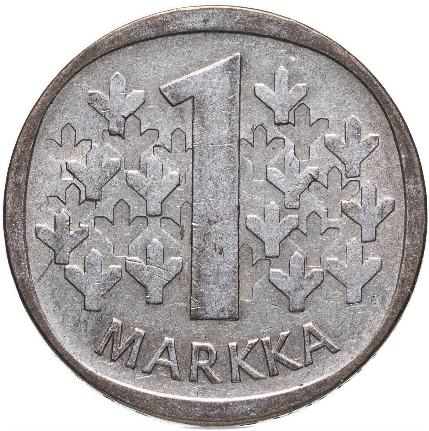 Finland 1 Markka Coin | Silver | Suomi | Heraldic Lion | 1964 - 1968