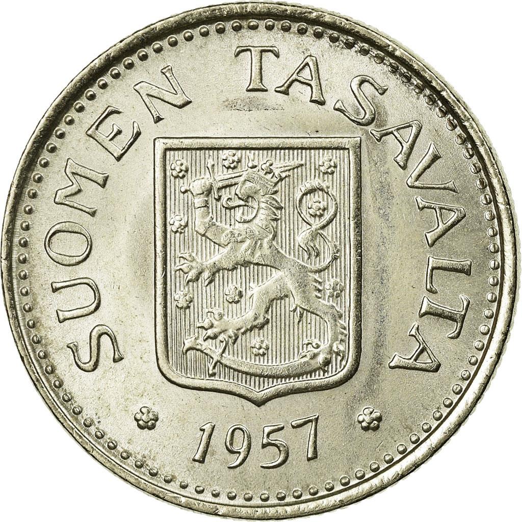 Finland 100 Markka Coin | Silver | Suomi | Heraldic Lion | 1956 - 1960