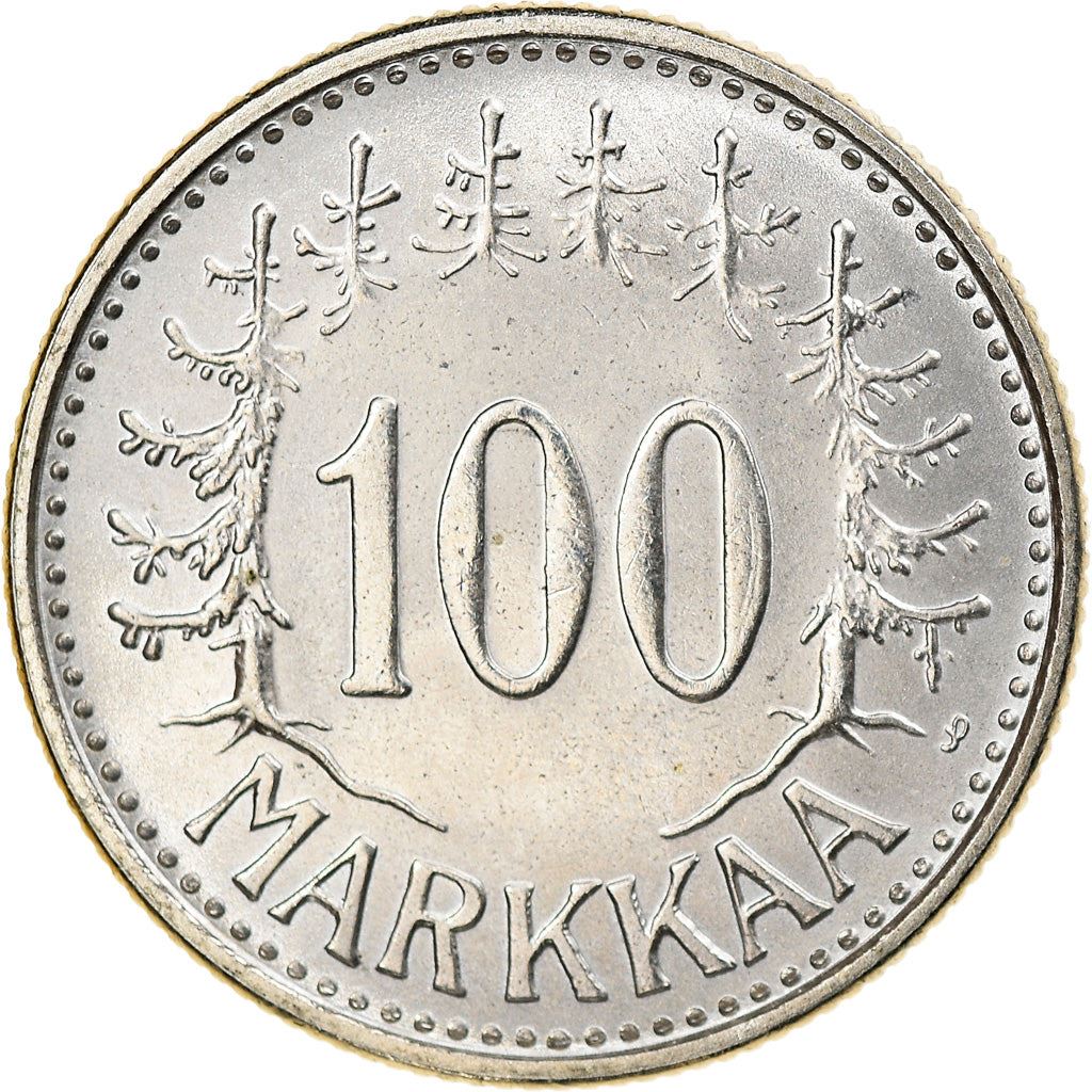 Finland 100 Markka Coin | Silver | Suomi | Heraldic Lion | 1956 - 1960