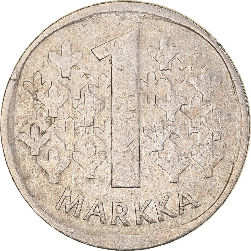 Finland Coin Finnish 1 Markka | Tree | KM49a | 1969 - 1993