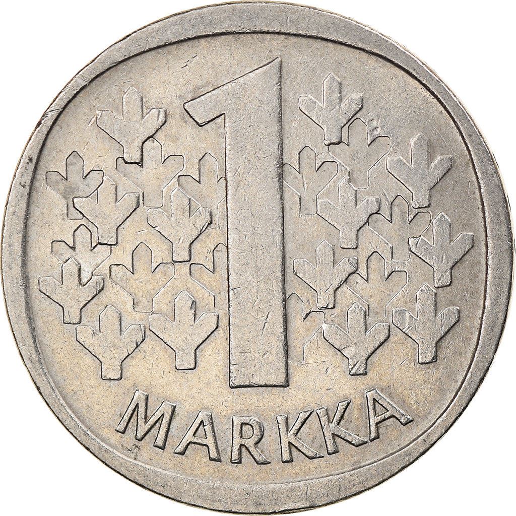 Finland Coin Finnish 1 Markka | Tree | KM49a | 1969 - 1993