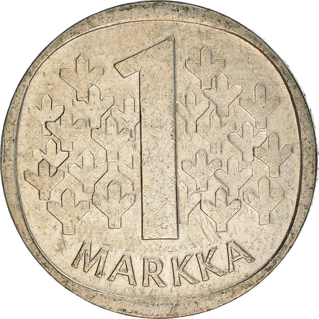 Finland Coin Finnish 1 Markka | Tree | KM49a | 1969 - 1993