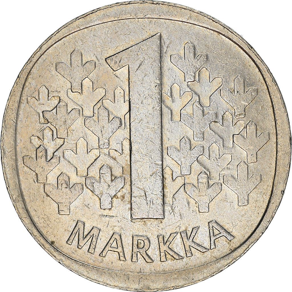 Finland Coin Finnish 1 Markka | Tree | KM49a | 1969 - 1993