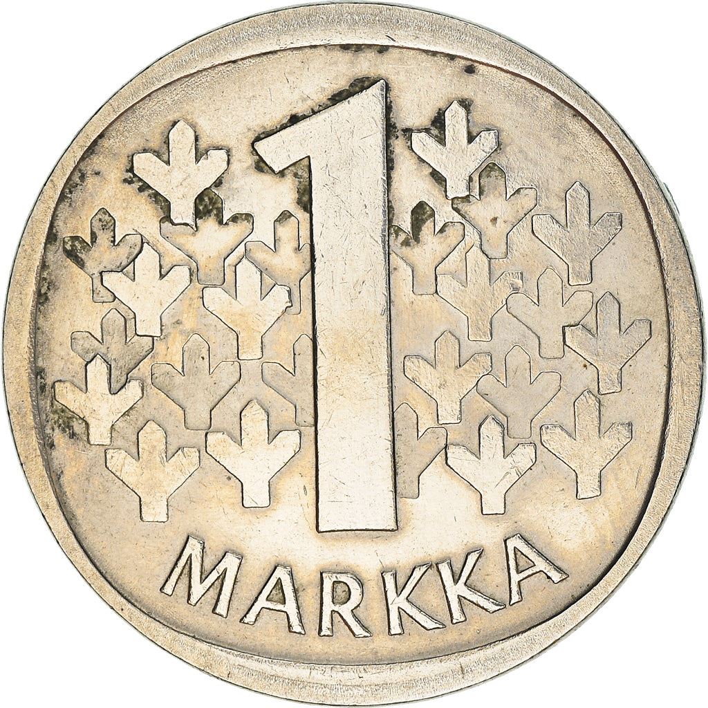 Finland Coin Finnish 1 Markka | Tree | KM49a | 1969 - 1993