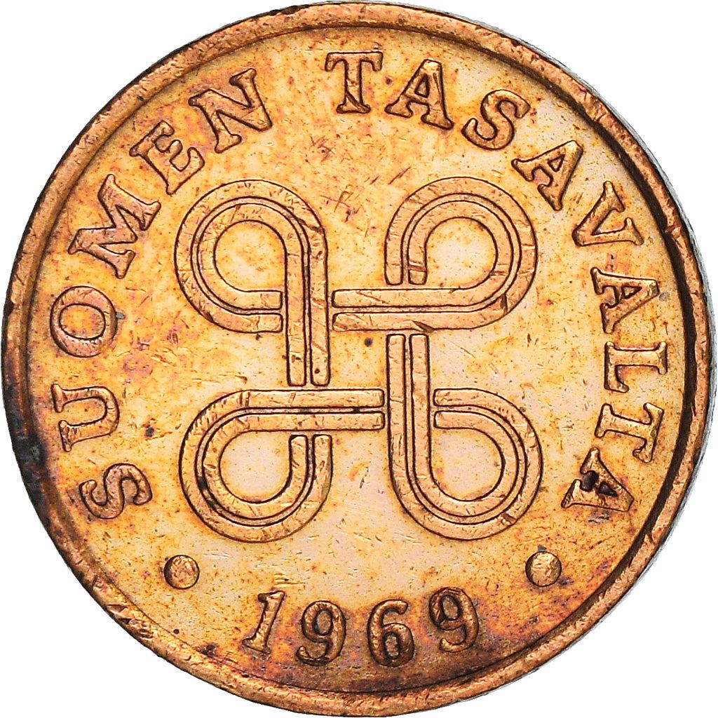 Finland Coin Finnish 1 Penni | Saint Hannes Cross | KM44 | 1963 - 1969