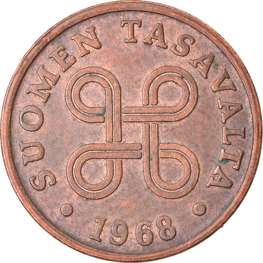 Finland Coin Finnish 1 Penni | Saint Hannes Cross | KM44 | 1963 - 1969