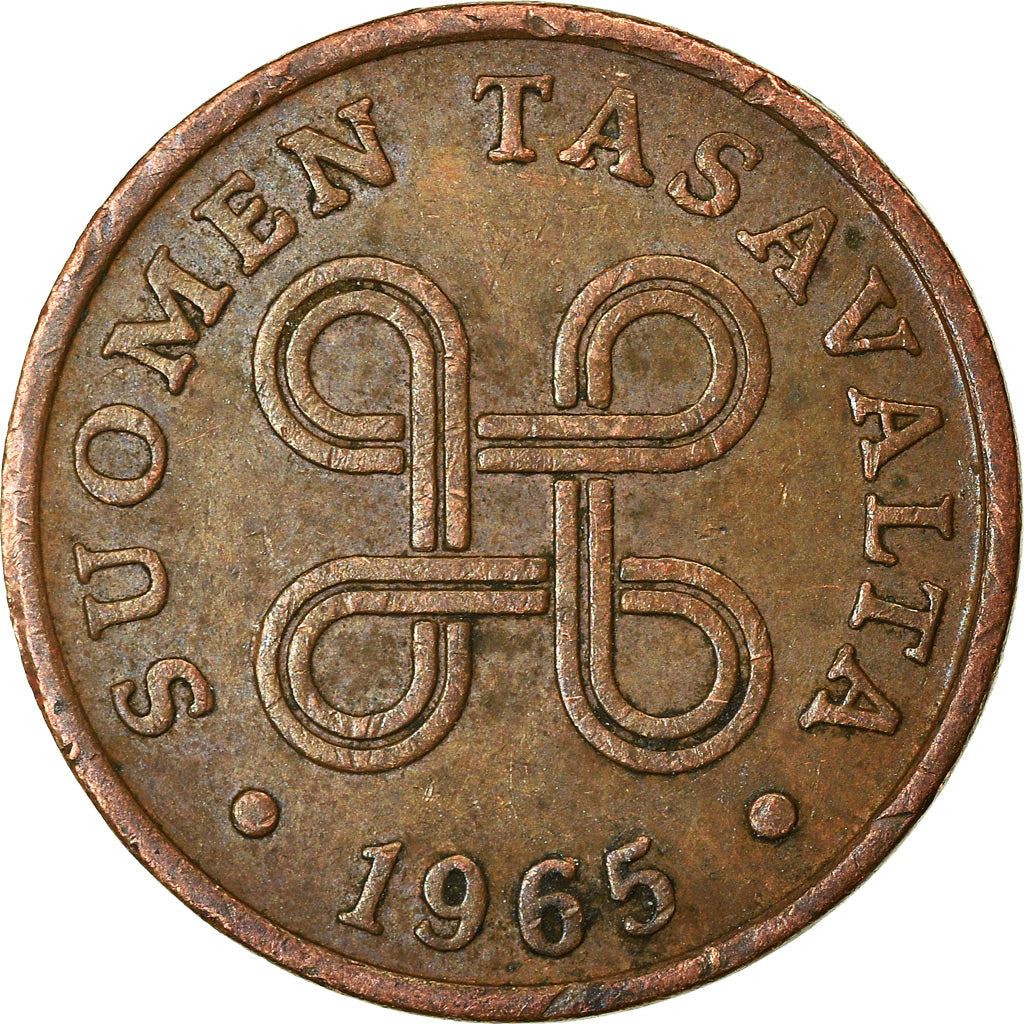 Finland Coin Finnish 1 Penni | Saint Hannes Cross | KM44 | 1963 - 1969