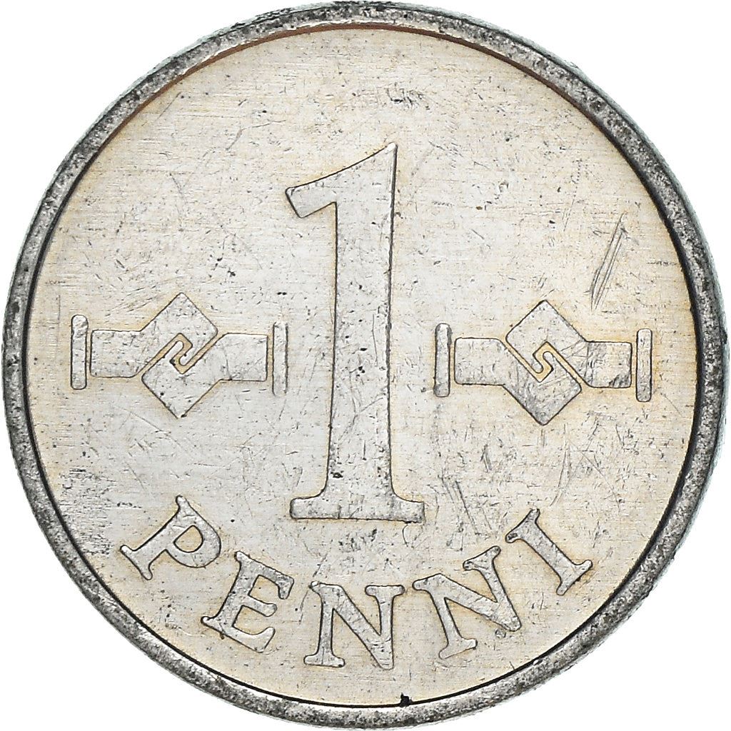 Finland Coin Finnish 1 Penni | Saint Hannes Cross | KM44a | 1969 - 1979