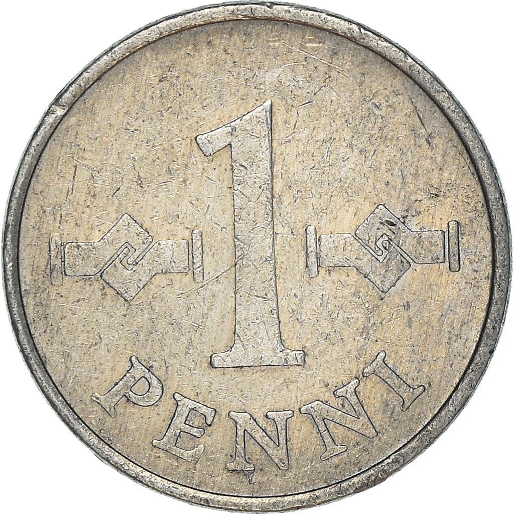 Finland Coin Finnish 1 Penni | Saint Hannes Cross | KM44a | 1969 - 1979