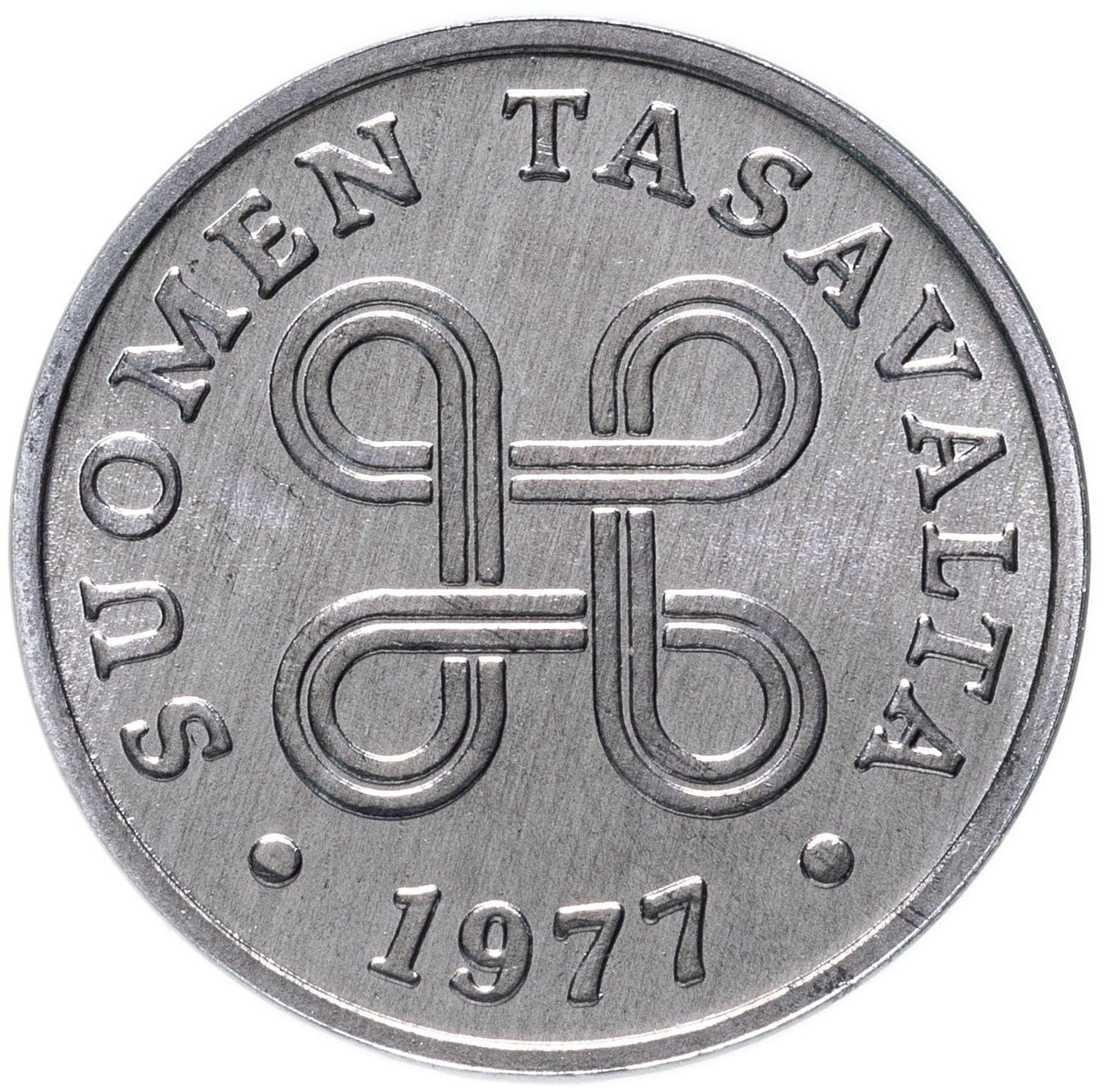 Finland Coin Finnish 1 Penni | Saint Hannes Cross | KM44a | 1969 - 1979