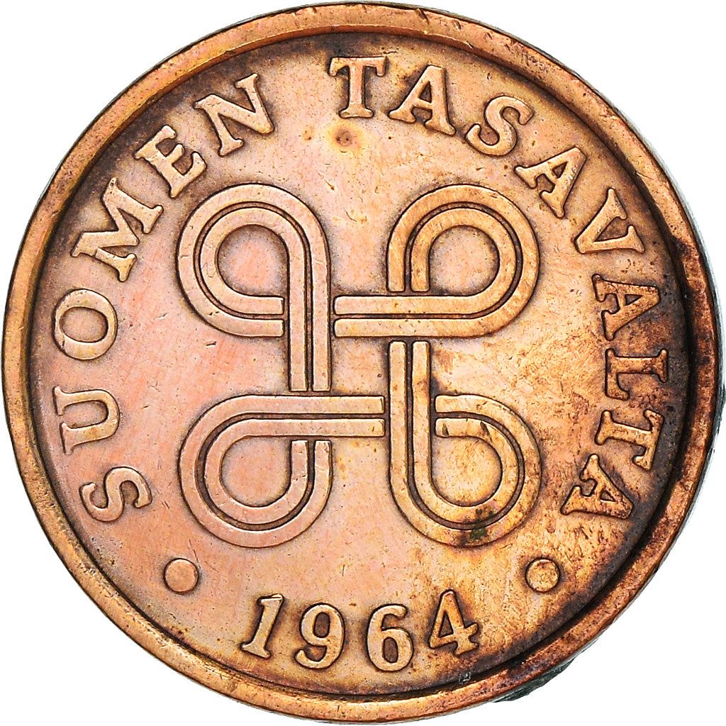 Finland Coin Finnish 5 Pennia | Saint Hannes Cross | KM45 | 1963 - 1977