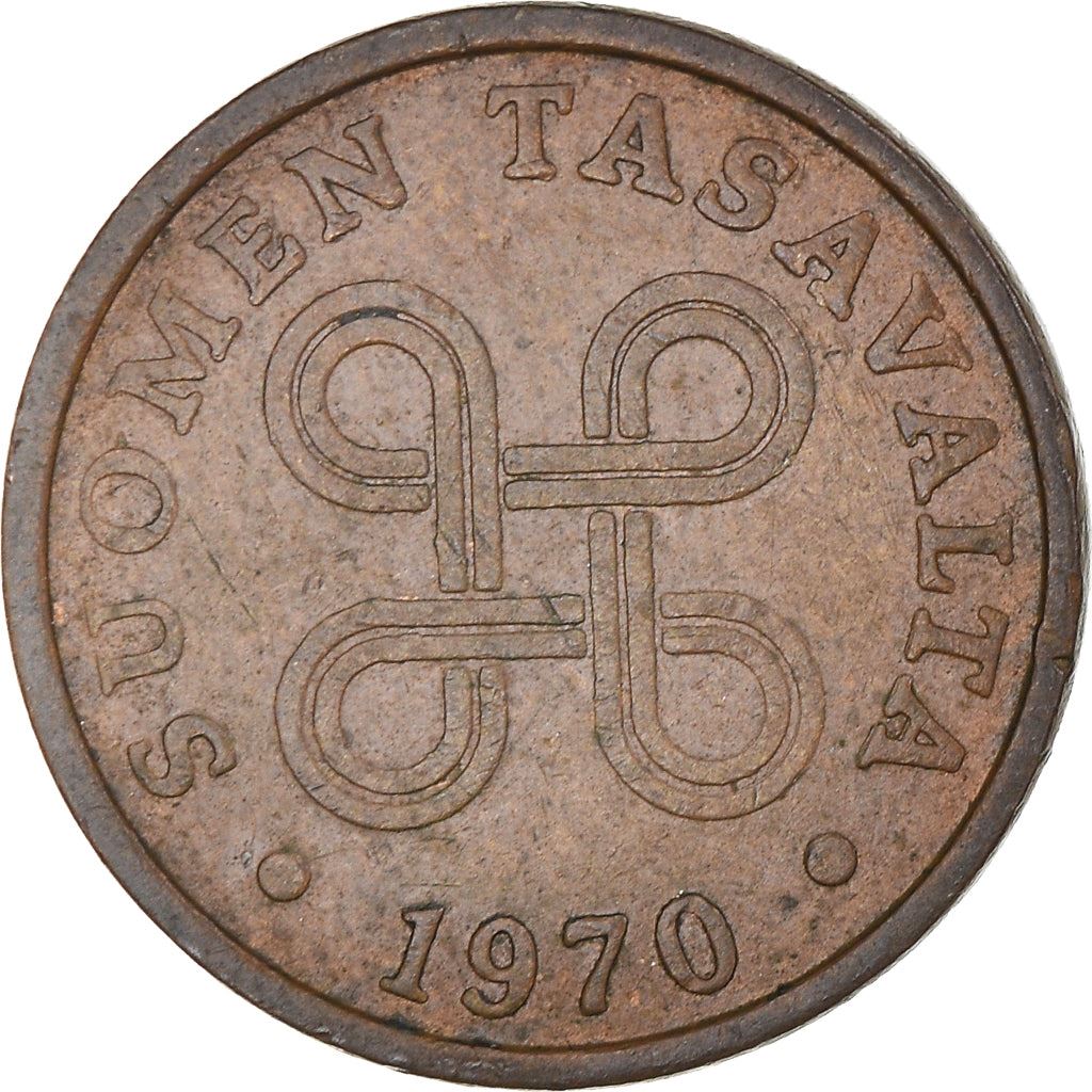 Finland Coin Finnish 5 Pennia | Saint Hannes Cross | KM45 | 1963 - 1977