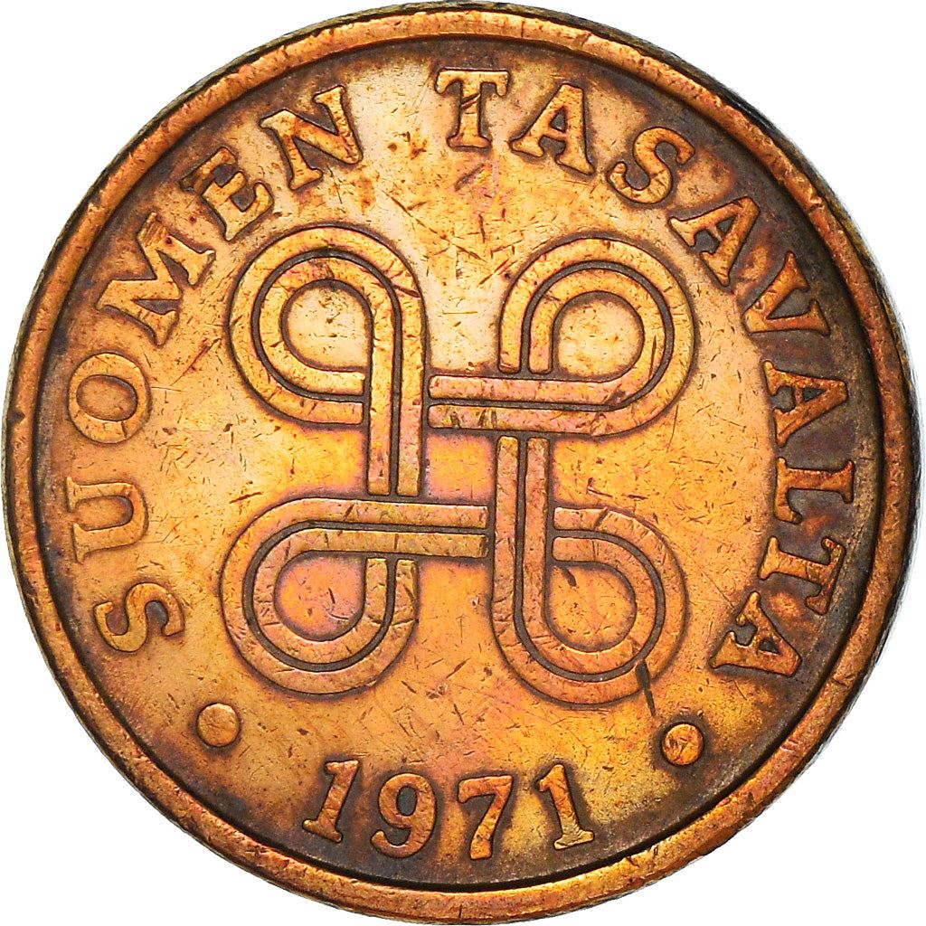 Finland Coin Finnish 5 Pennia | Saint Hannes Cross | KM45 | 1963 - 1977