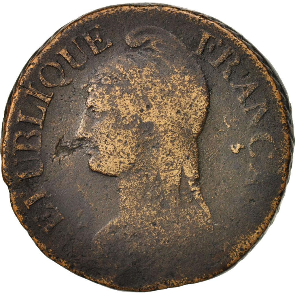 France | 5 Centimes Coin | Marianne | Phrygian cap | Km:640 | 1796 - 1800