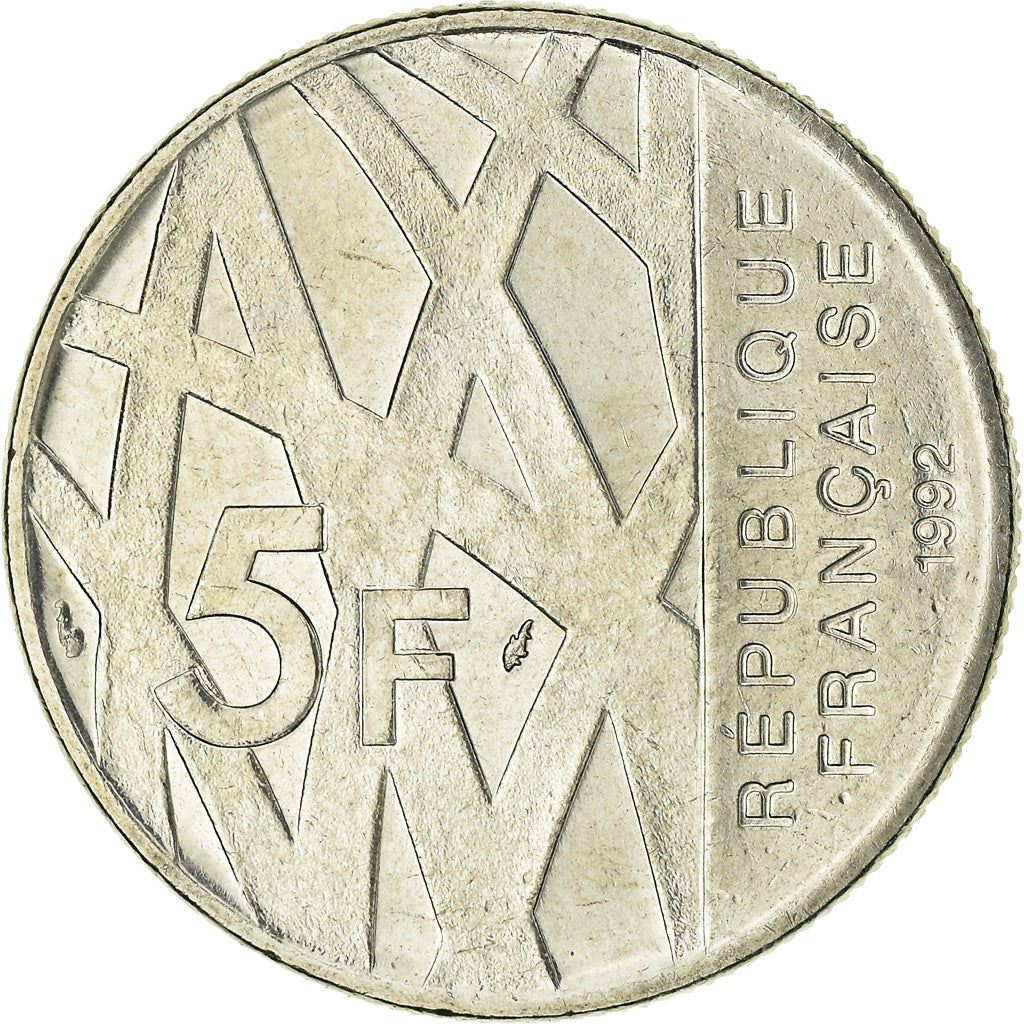 France | 5 Francs Coin | Pierre Mendes | Km:1006 | 1992