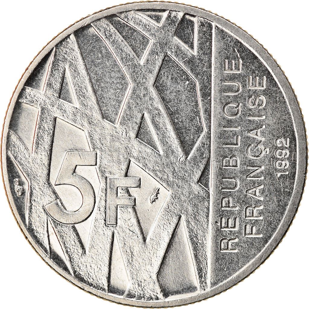 France | 5 Francs Coin | Pierre Mendes | Km:1006 | 1992