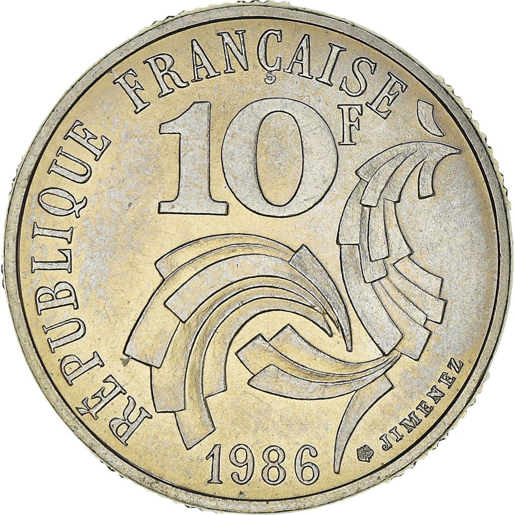 France Fifth Republic | 10 Francs Coin KM959 1986