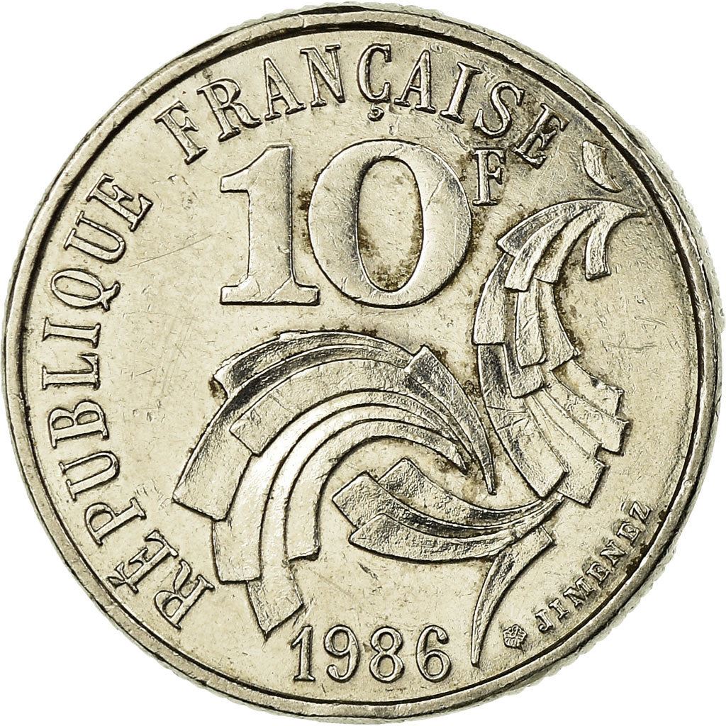 France Fifth Republic | 10 Francs Coin KM959 1986